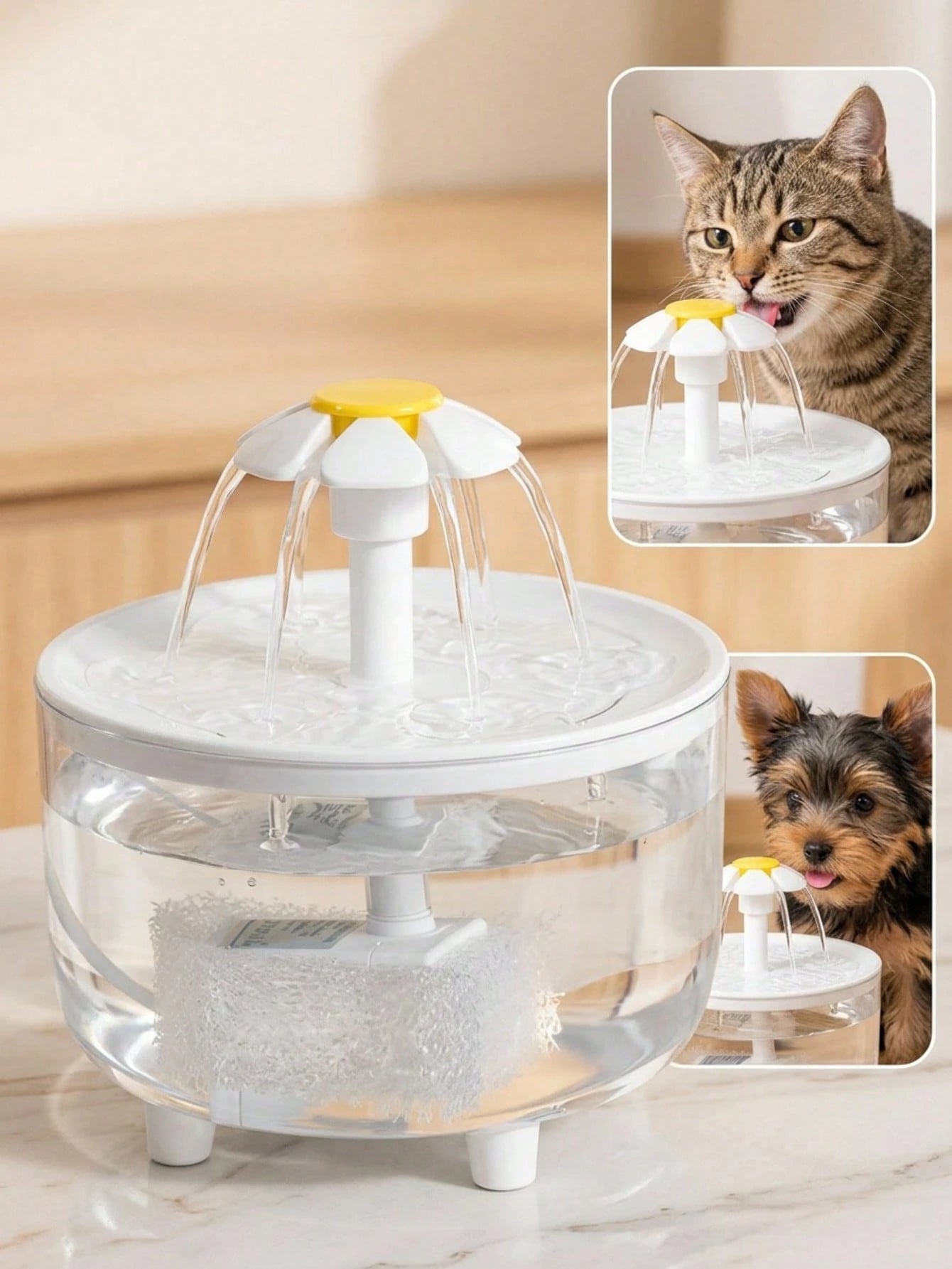 USB Automatic Pet Water Fountain 1.5L – Quiet Cat & Small Pet Water Dispenser