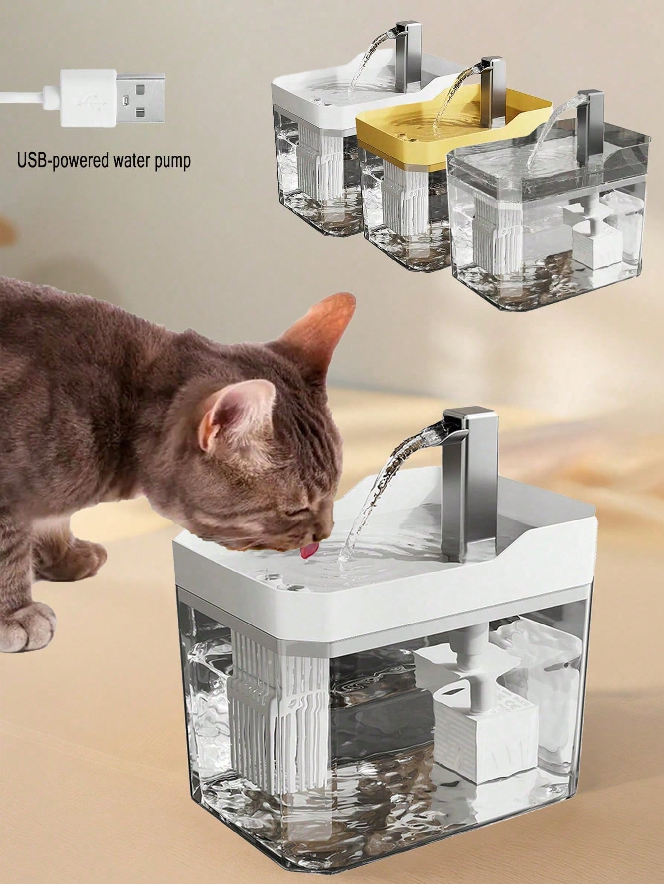1.5L Automatic Pet Water Fountain with Filter & Silent Pump