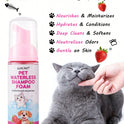 5-in-1 Waterless Pet Shampoo Mousse | Strawberry Scent for Dogs & Cats