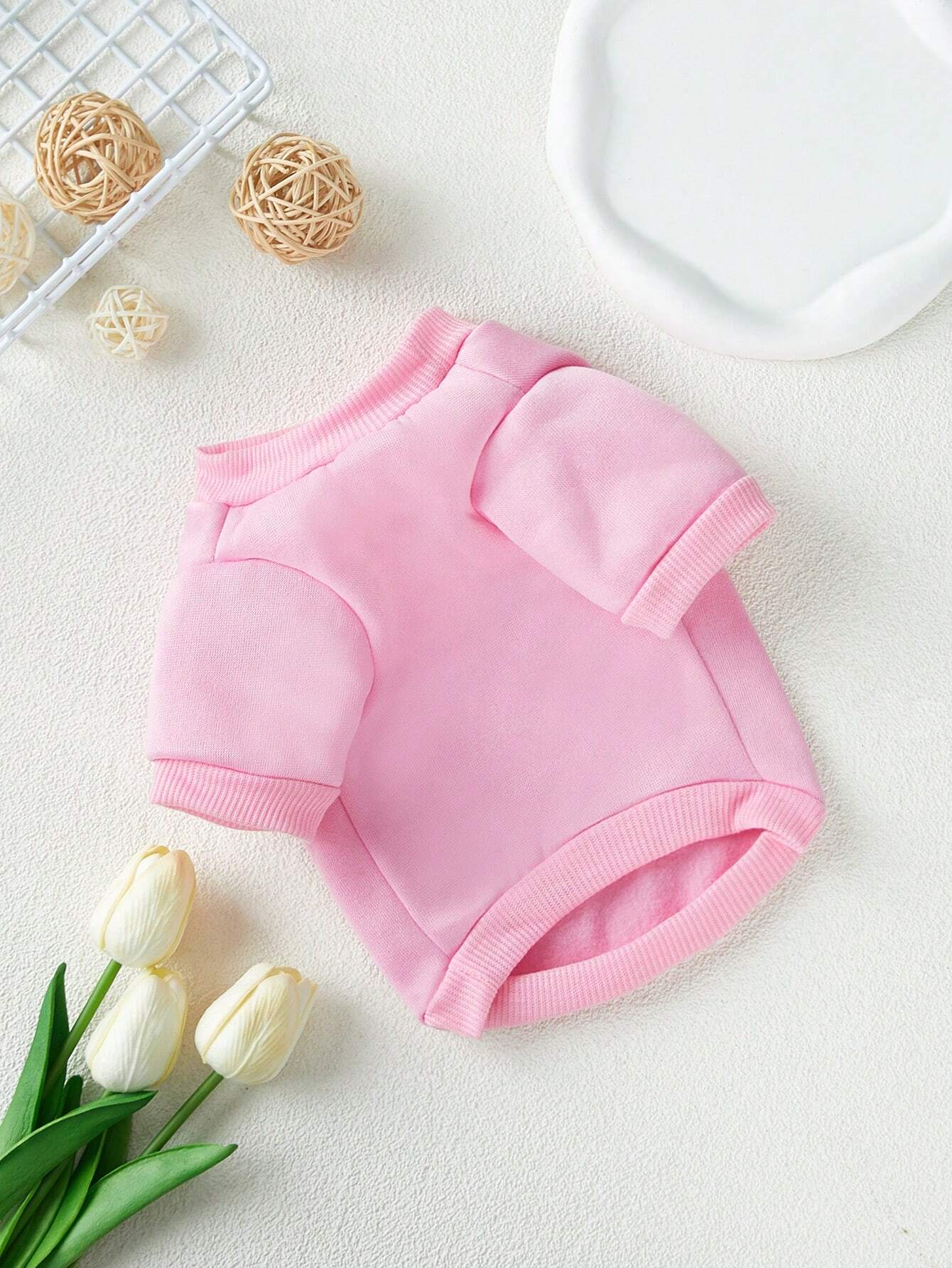 Pink Cartoon Pet Sweatshirt | Queen Crown Hoodie for Pets