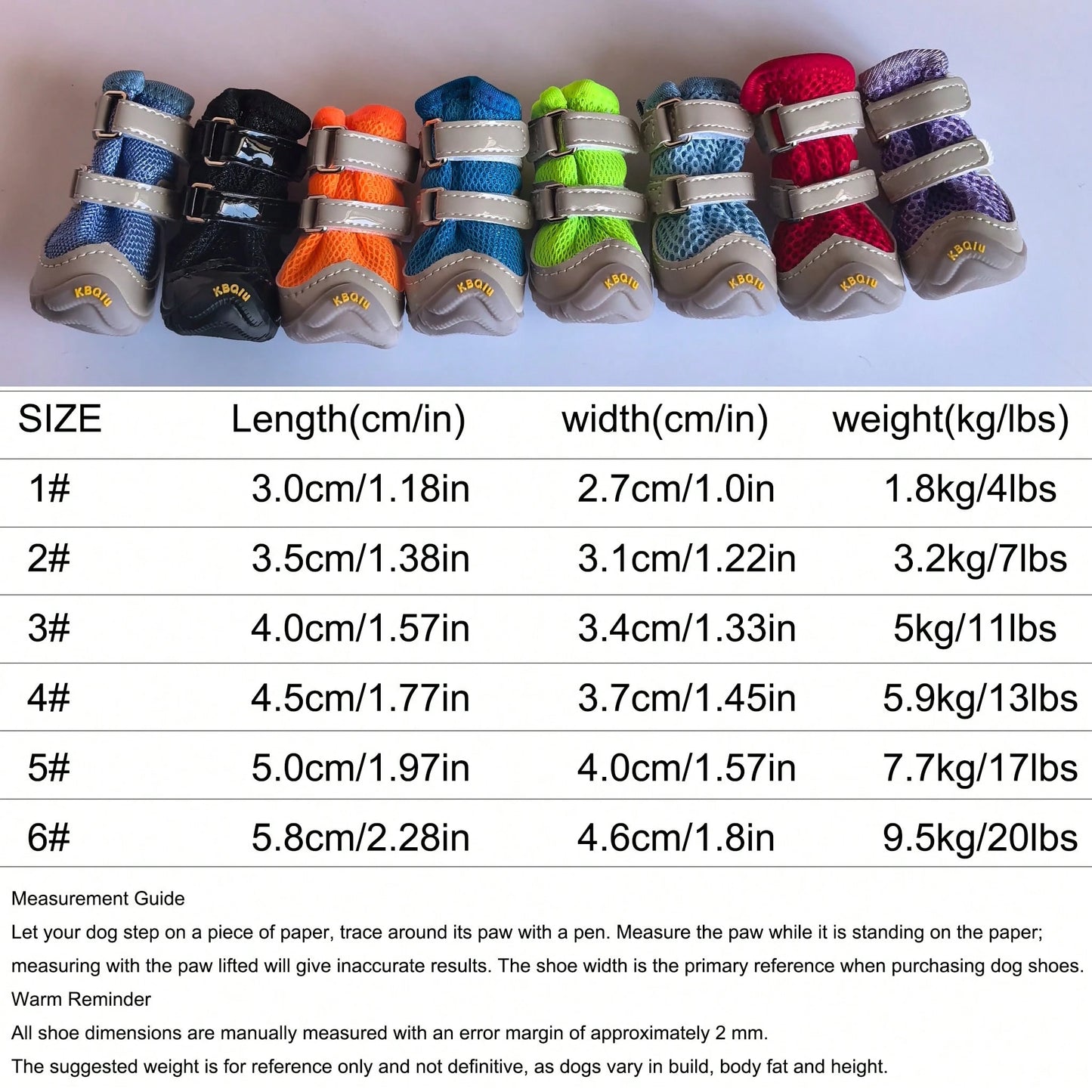 Non-Slip Dog Shoes with Hook & Loop – Outdoor Mesh Pet Boots