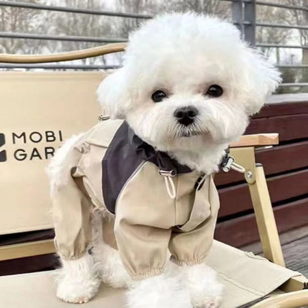 Waterproof Dog Raincoat with Hood | Windproof Pet Rain Jacket