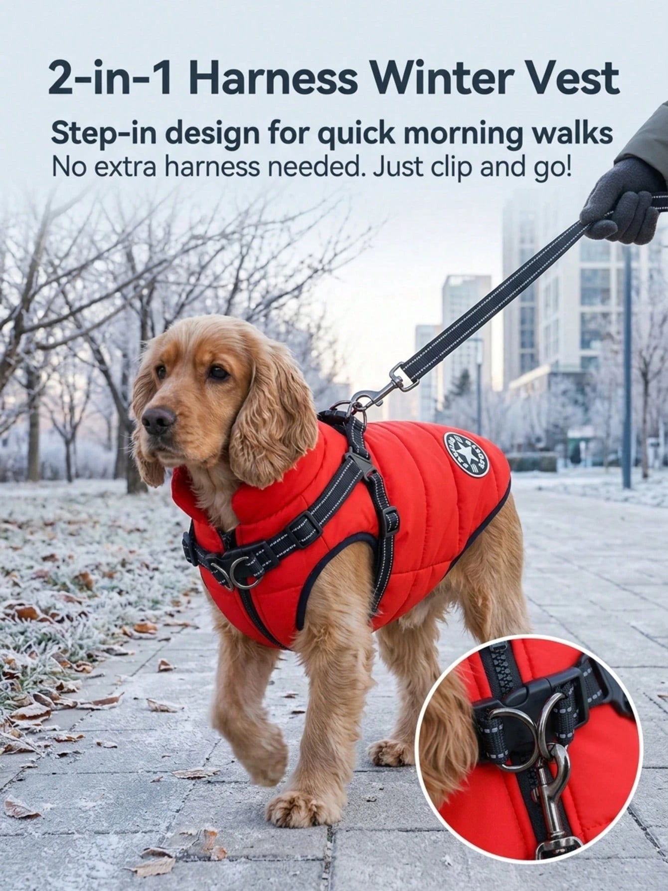 Warm Dog Jacket for Small & Large Dogs | Soft Winter Pet Coat