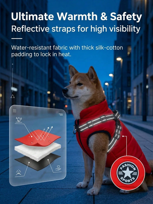 Warm Dog Jacket for Small & Large Dogs | Soft Winter Pet Coat