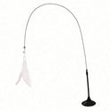 Suction Cup Feather Cat Teaser Wand | Interactive Indoor Cat Toy
