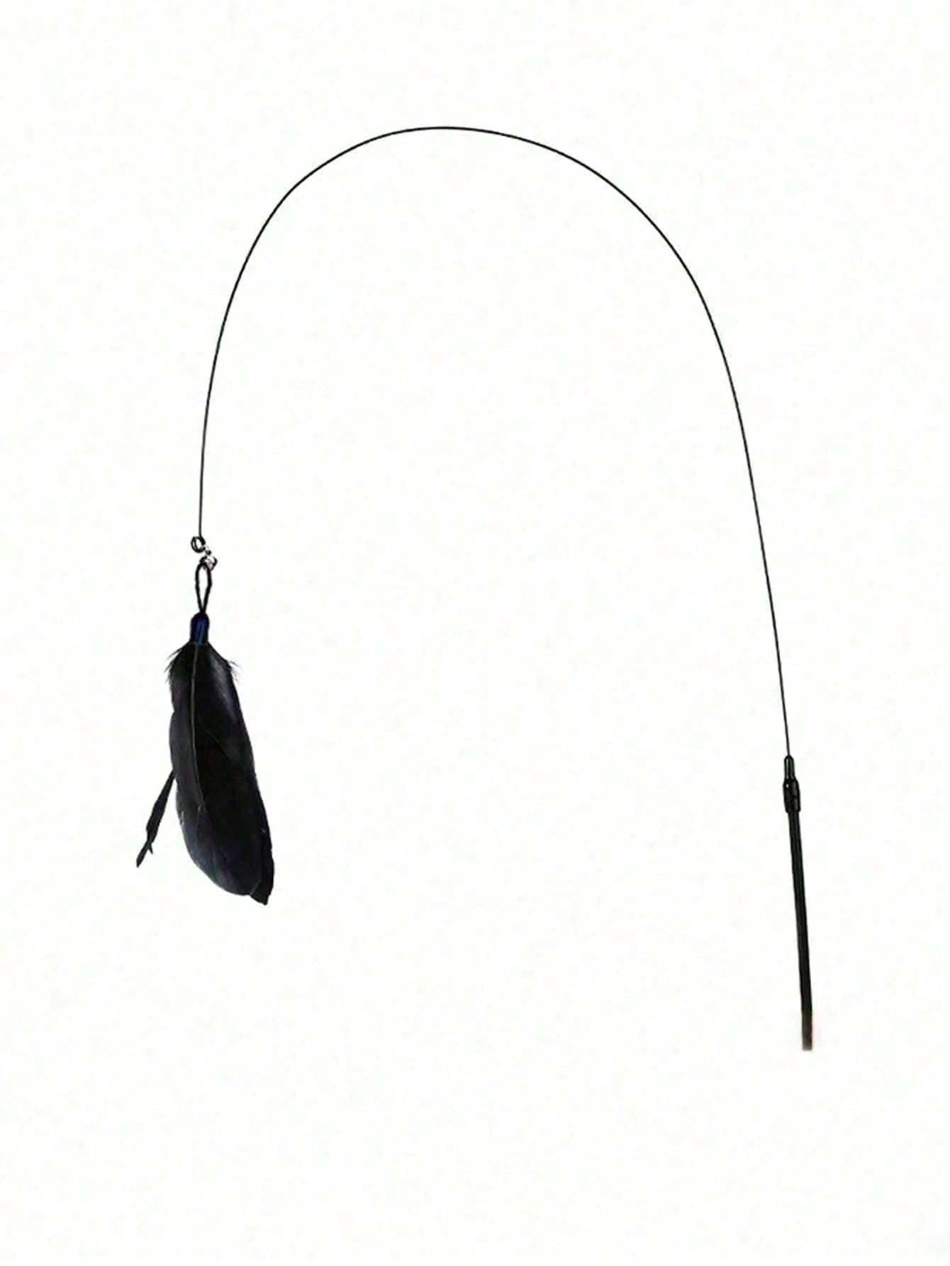 Suction Cup Feather Cat Teaser Wand | Interactive Indoor Cat Toy