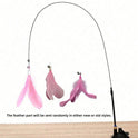 Suction Cup Feather Cat Teaser Wand | Interactive Indoor Cat Toy