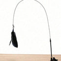 Suction Cup Feather Cat Teaser Wand | Interactive Indoor Cat Toy