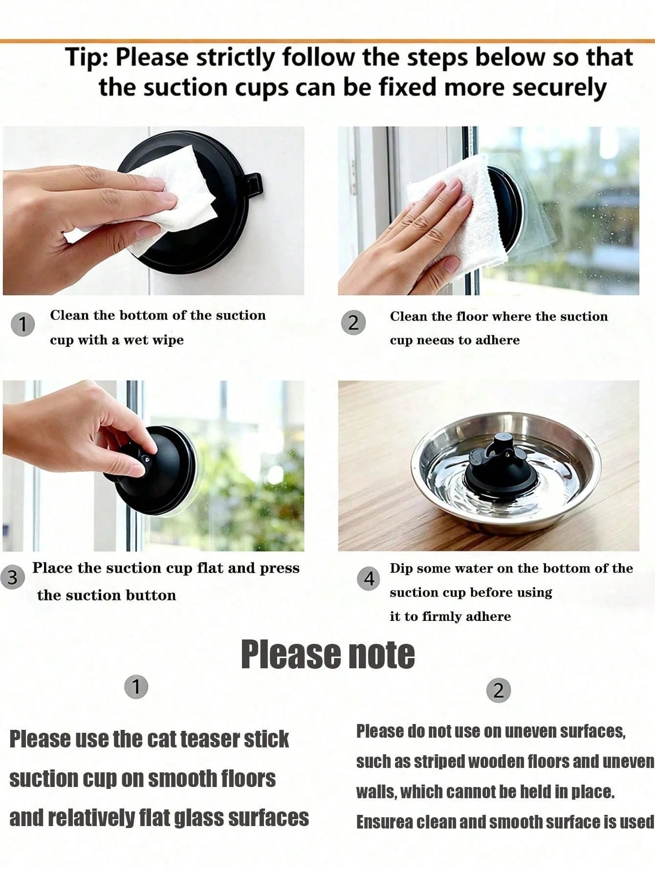 Suction Cup Feather Cat Teaser Wand | Interactive Indoor Cat Toy