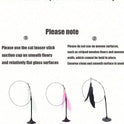Suction Cup Feather Cat Teaser Wand | Interactive Indoor Cat Toy