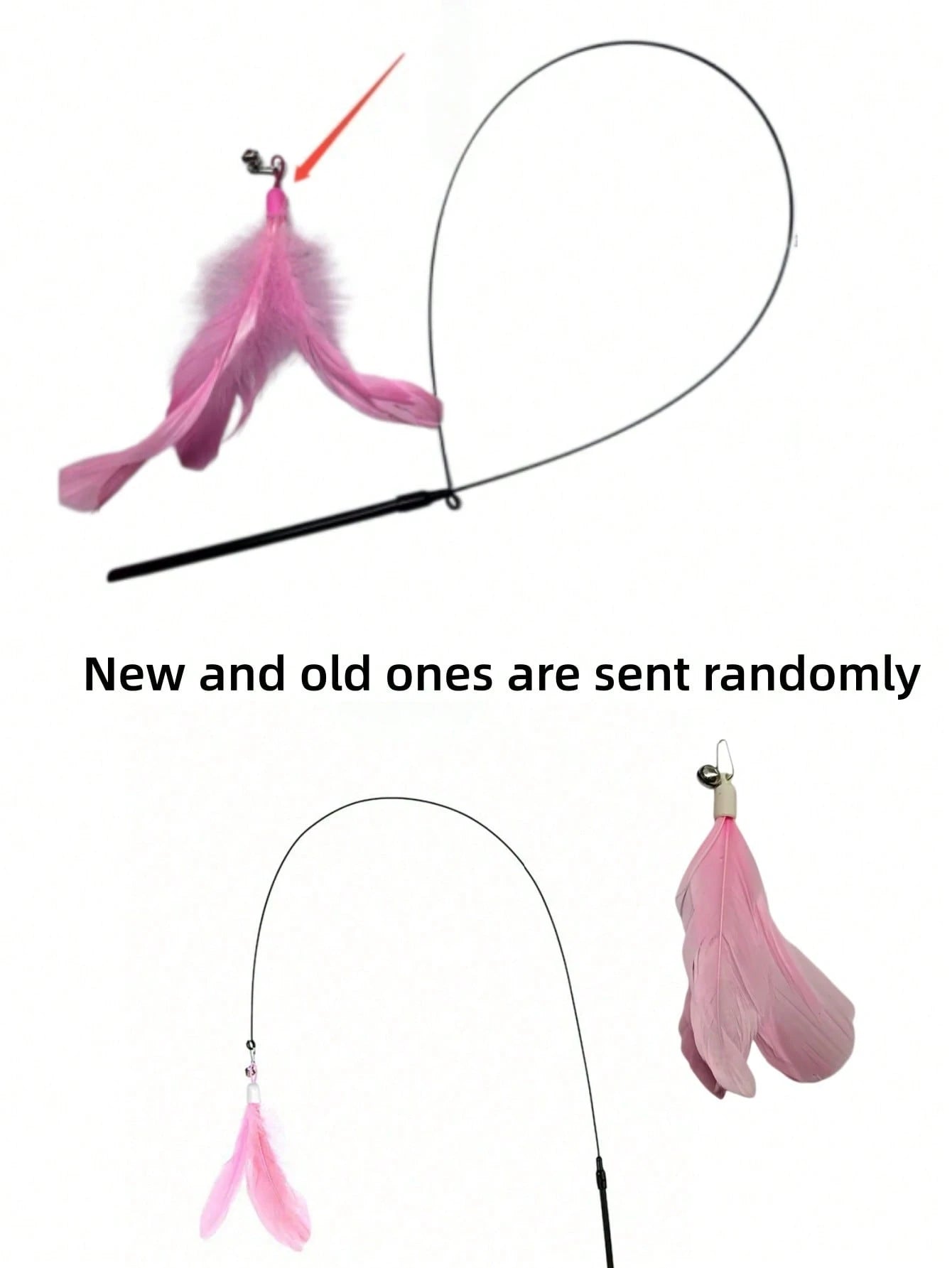 Suction Cup Feather Cat Teaser Wand | Interactive Indoor Cat Toy