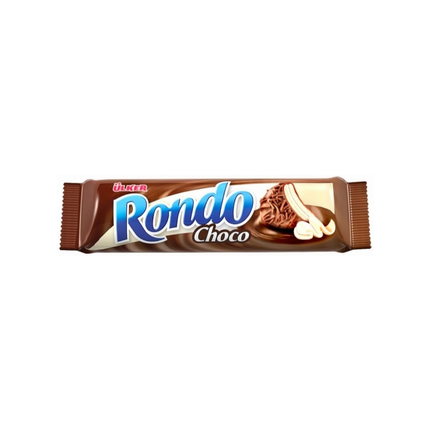 ULKER Rondo cocoa-flavored biscuits filled with chocolate cream (100g) - 24 Pieces per box