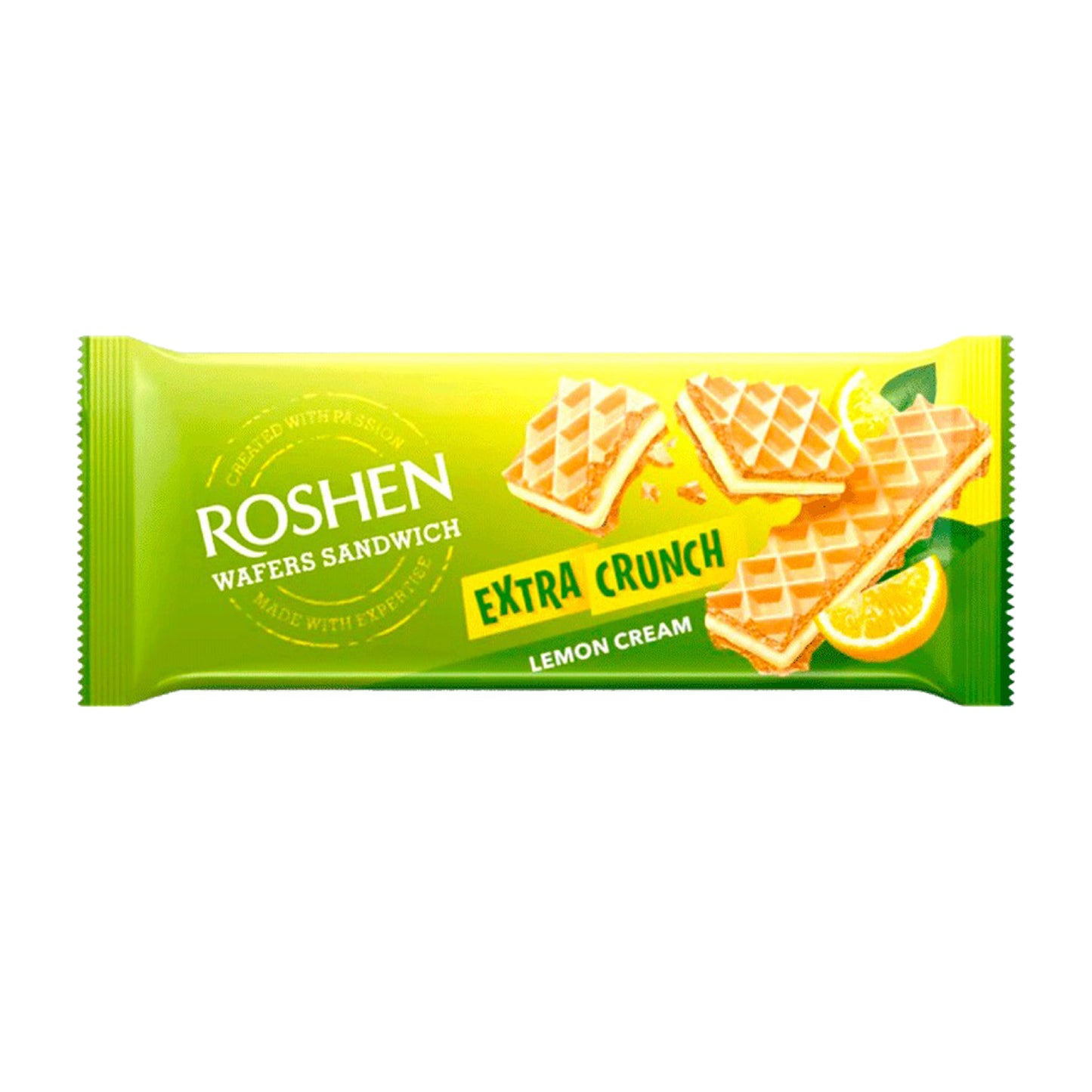 ROSHEN Extra Crunch Wafer sandwich With refreshing Lemon cream filling (142g)