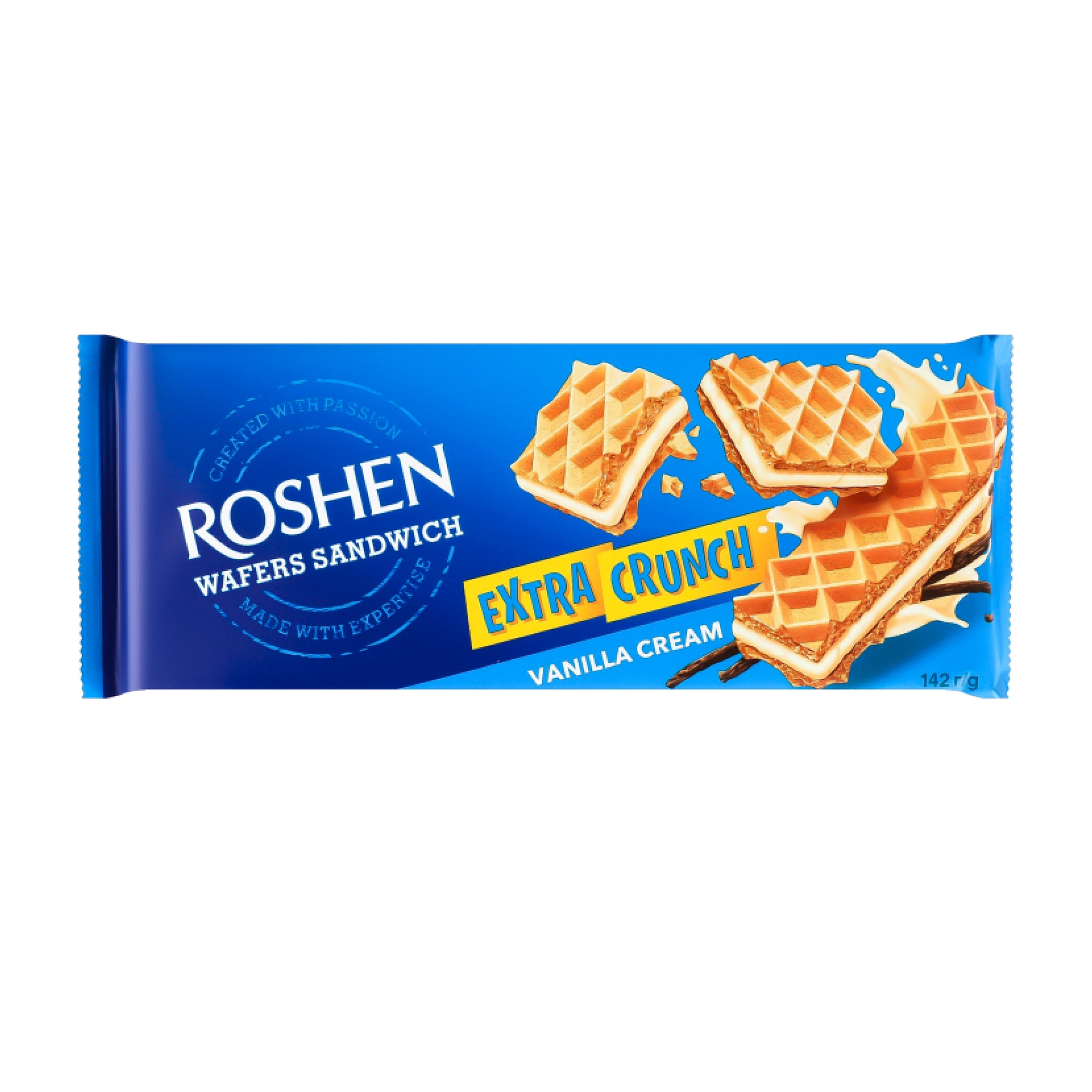ROSHEN Extra Crunch Wafer sandwich With Vanilla cream filling (142g)