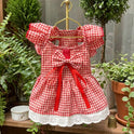 Elegant Pet Dress with Detachable Bow for Cats & Small Dogs