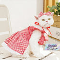 Elegant Pet Dress with Detachable Bow for Cats & Small Dogs