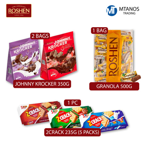 ROSHEN Johnny Krocker 350g + Granola 500g + 2Crack 235g Offer