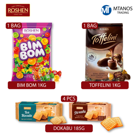 ROSHEN BimBom 1Kg + Toffelini 1Kg + Dokabu 185g Offer