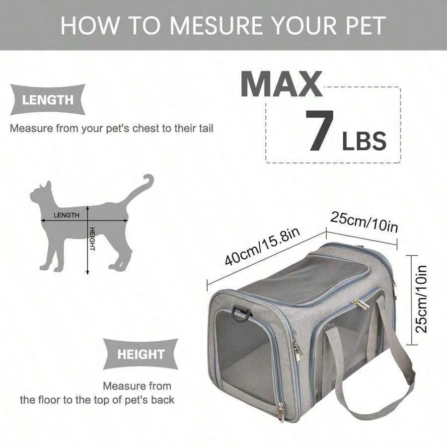 Multi-Purpose Pet Carrier Bag | Breathable Cat & Dog Travel Carrier