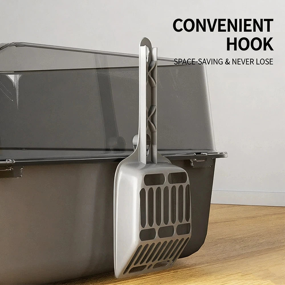 Large Fine-Hole Cat Litter Scoop – Heavy-Duty Pet Waste Sifter