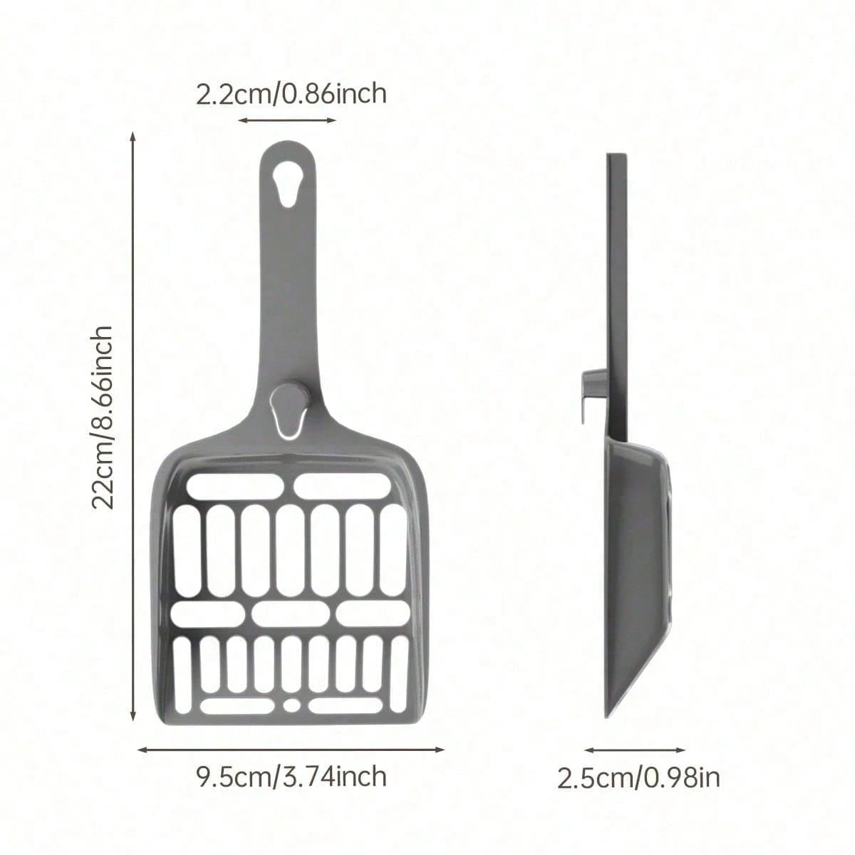 Large Fine-Hole Cat Litter Scoop – Heavy-Duty Pet Waste Sifter