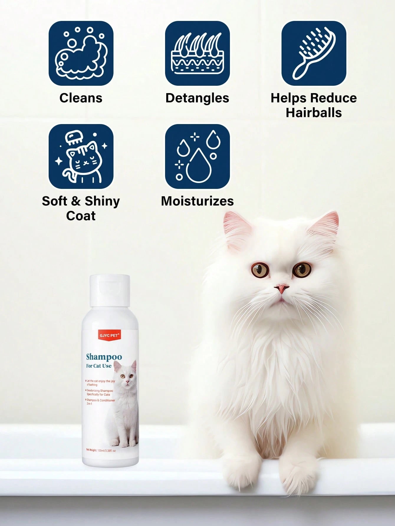 2-in-1 Cat Shampoo & Conditioner | Gentle Coat Care Formula