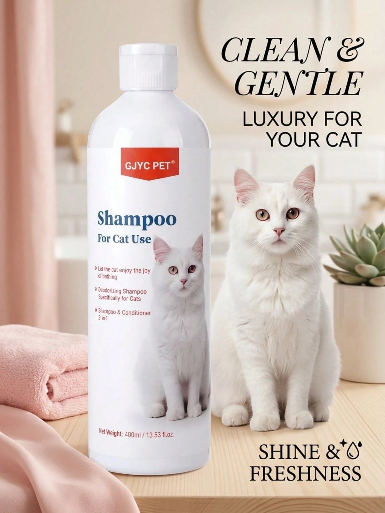2-in-1 Cat Shampoo & Conditioner | Gentle Coat Care Formula