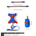 Superman Adjustable Pet Collar & Leash for Cats & Small Dogs