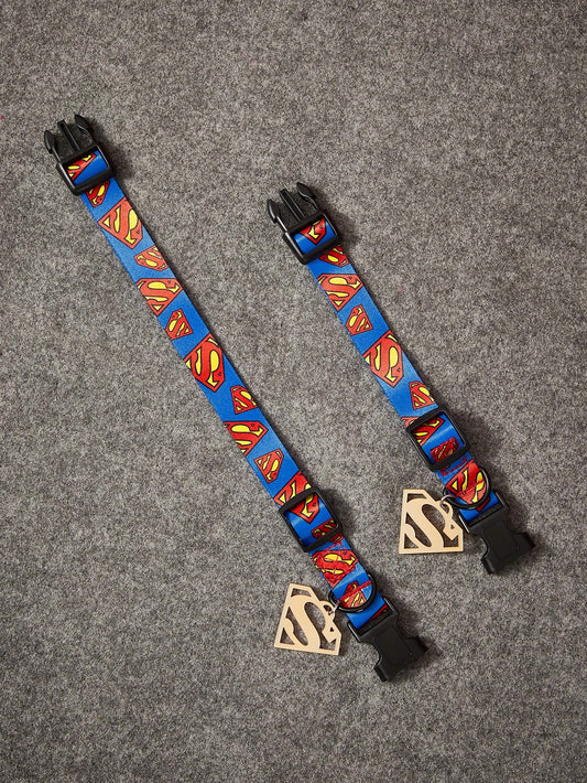 Superman Pet Collar | Adjustable Dog & Cat Collar