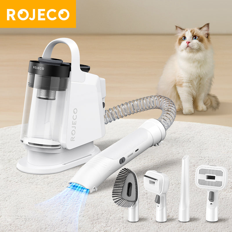 ROJECO 5-in-1 Smart Pet Grooming Vacuum | Pet Hair Remover