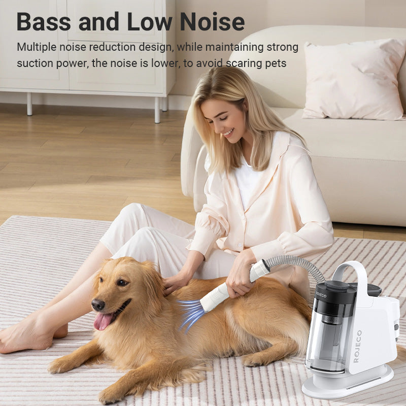 ROJECO 5-in-1 Smart Pet Grooming Vacuum | Pet Hair Remover