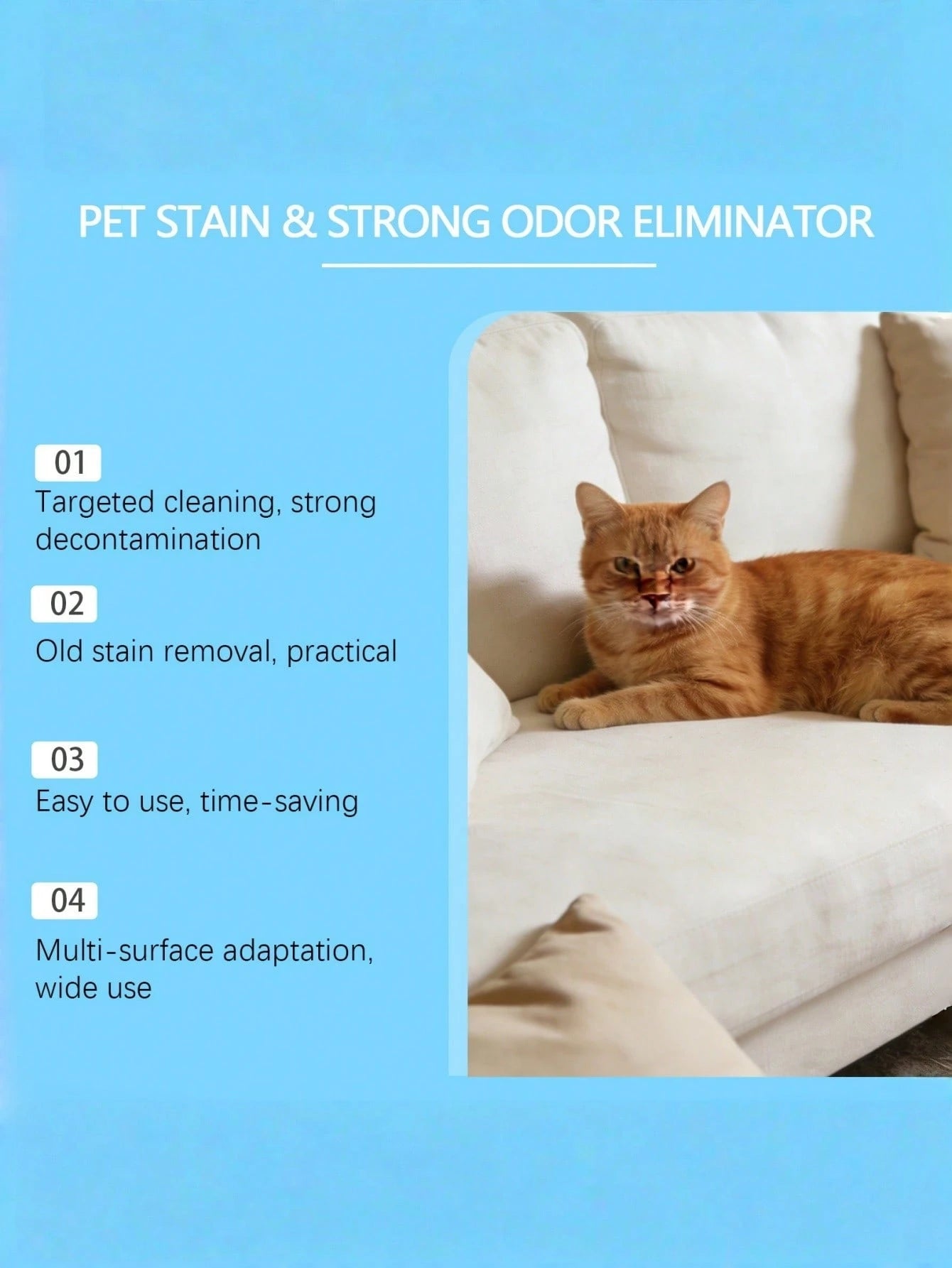 Pet Stain & Odor Remover Spray | Multi-Surface Cleaner (100ml)