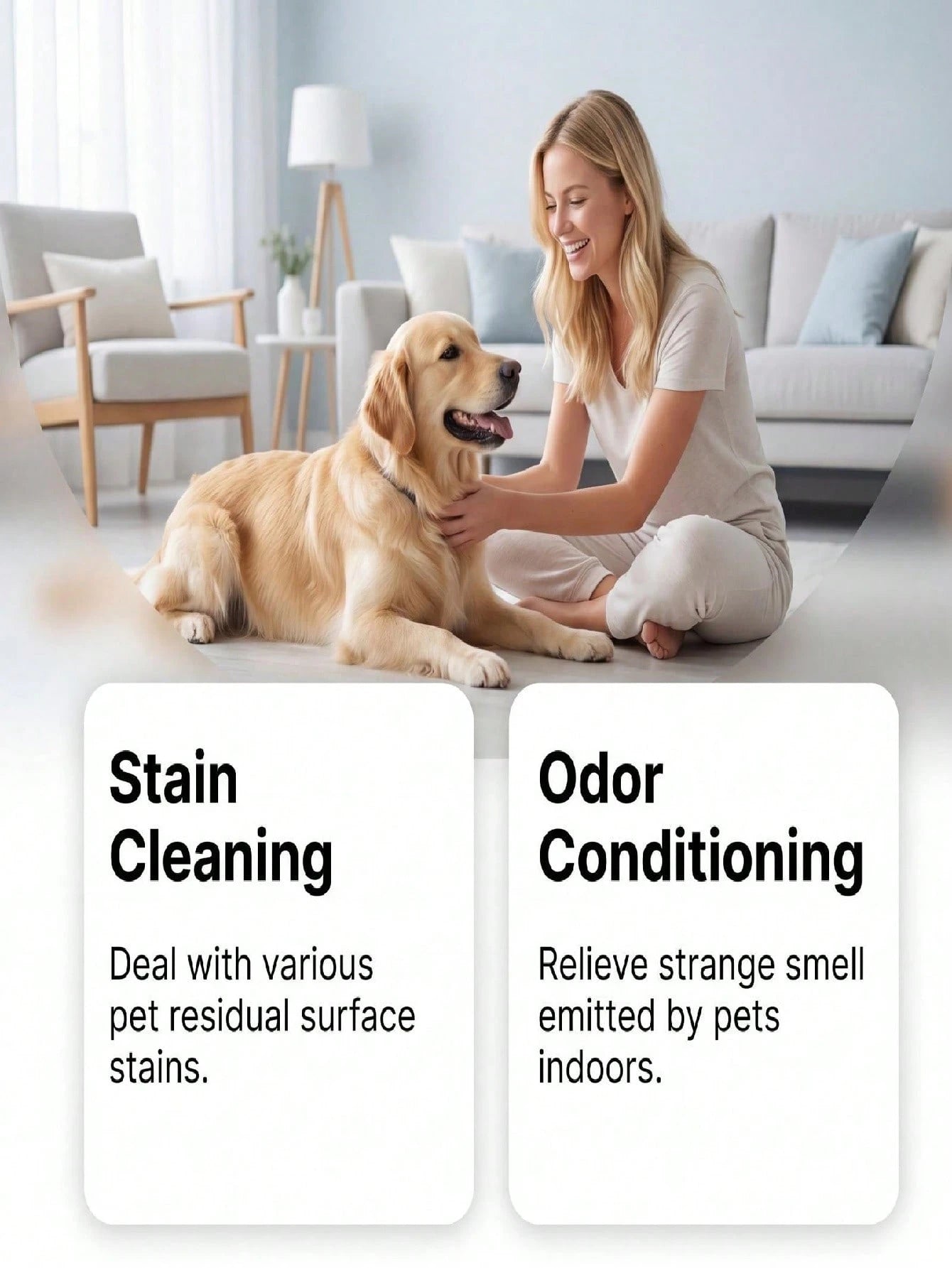 Pet Stain & Odor Remover Spray – Cat & Dog Urine Cleaner (120ml)