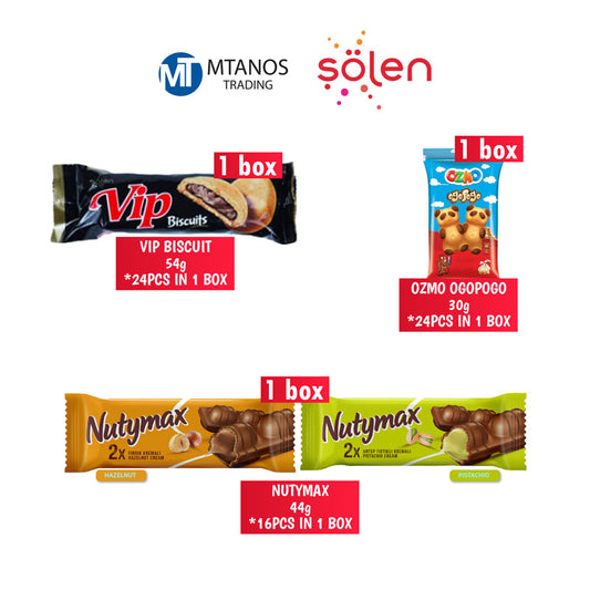 SOLEN VIP BISCUITS + OZMO OGOPOGO + NUTYMAX OFFER