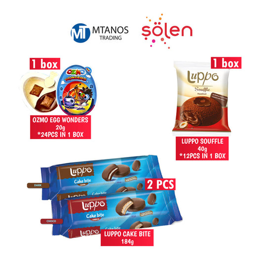 SOLEN OZMO EGGS WONDERS + LUPPO SOUFFLE + LUPPO CAKE BITE