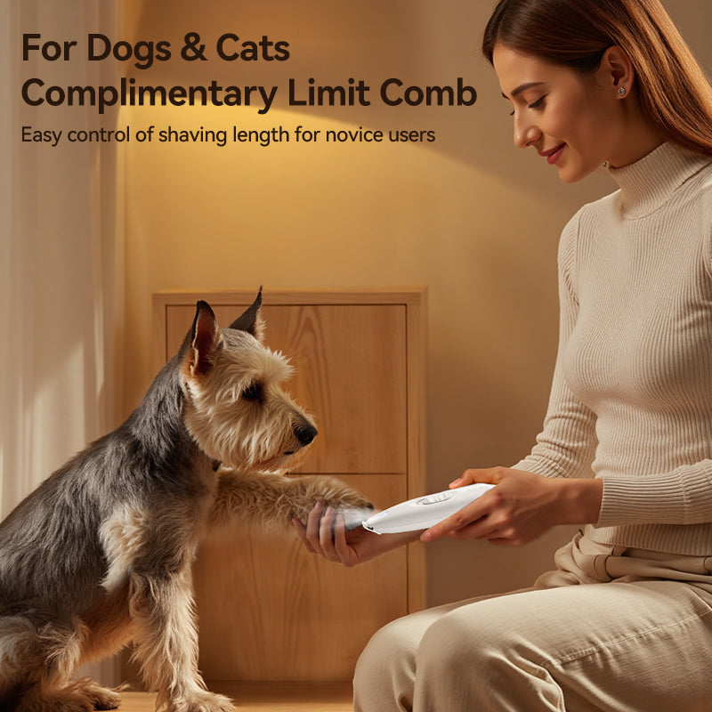 ROJECO Electric Pet Paw Trimmer with LED Light
