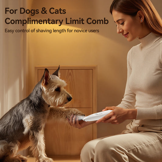 ROJECO Electric Pet Paw Trimmer with LED Light