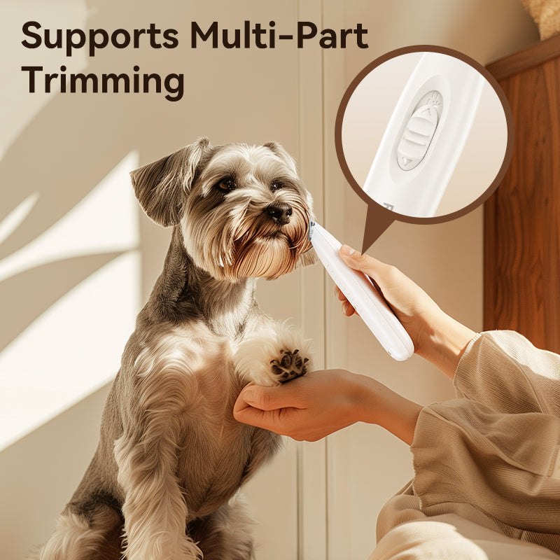 ROJECO Electric Pet Paw Trimmer with LED Light