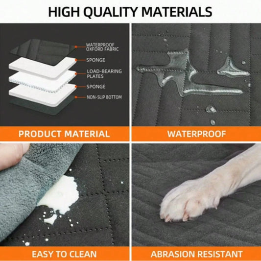 Waterproof Dog Car Back Seat Cover Hammock | Non-Slip Seat Protector for Cars, SUVs & Trucks