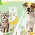 Dog Teeth Cleaning Kit – Banana Mint Toothpaste, Toothbrush & Finger Brush