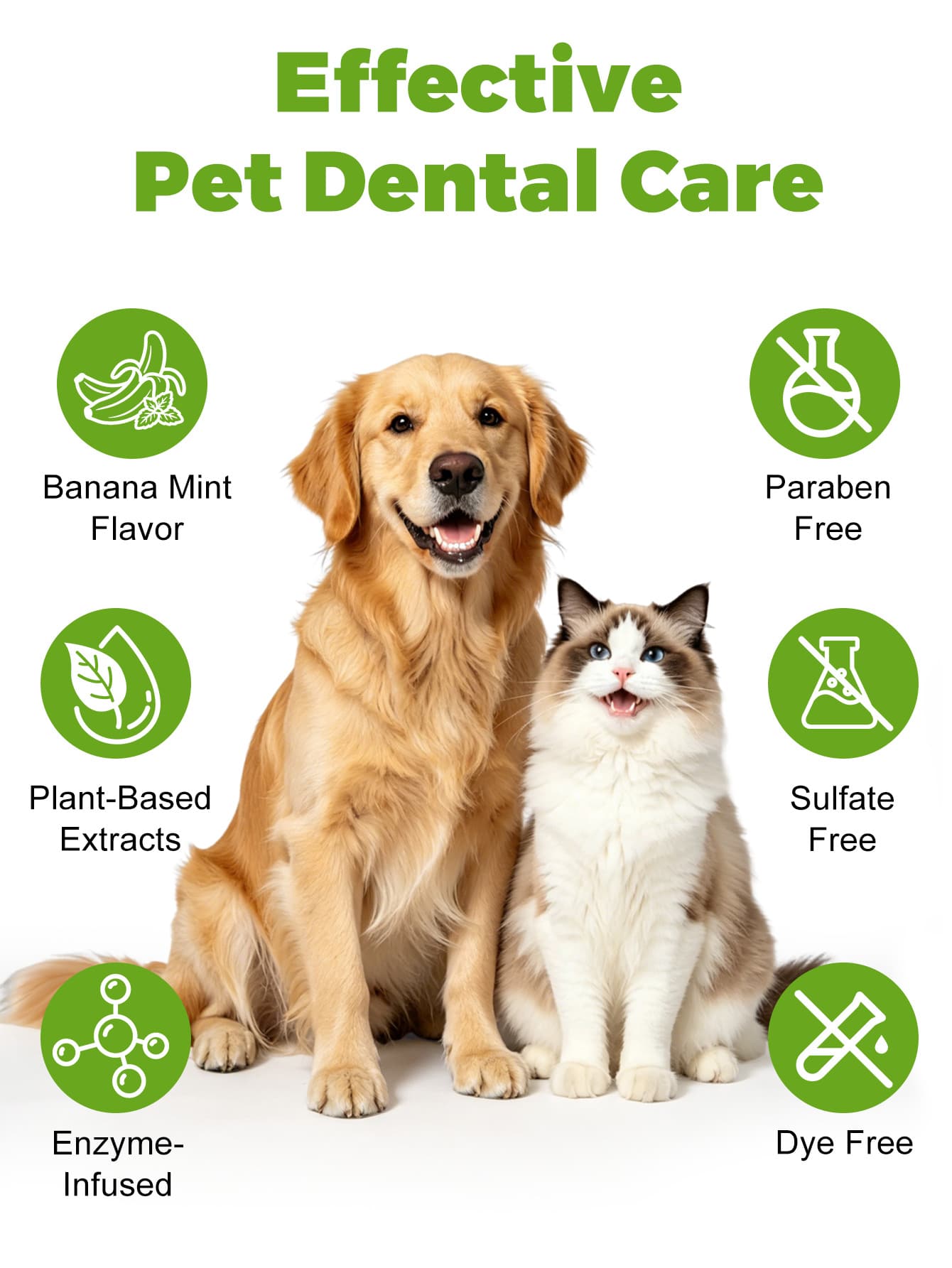 Dog Teeth Cleaning Kit – Banana Mint Toothpaste, Toothbrush & Finger Brush