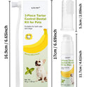 Dog Teeth Cleaning Kit – Banana Mint Toothpaste, Toothbrush & Finger Brush