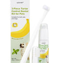 Dog Teeth Cleaning Kit – Banana Mint Toothpaste, Toothbrush & Finger Brush