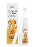 Dog Teeth Cleaning Kit – Banana Mint Toothpaste, Toothbrush & Finger Brush