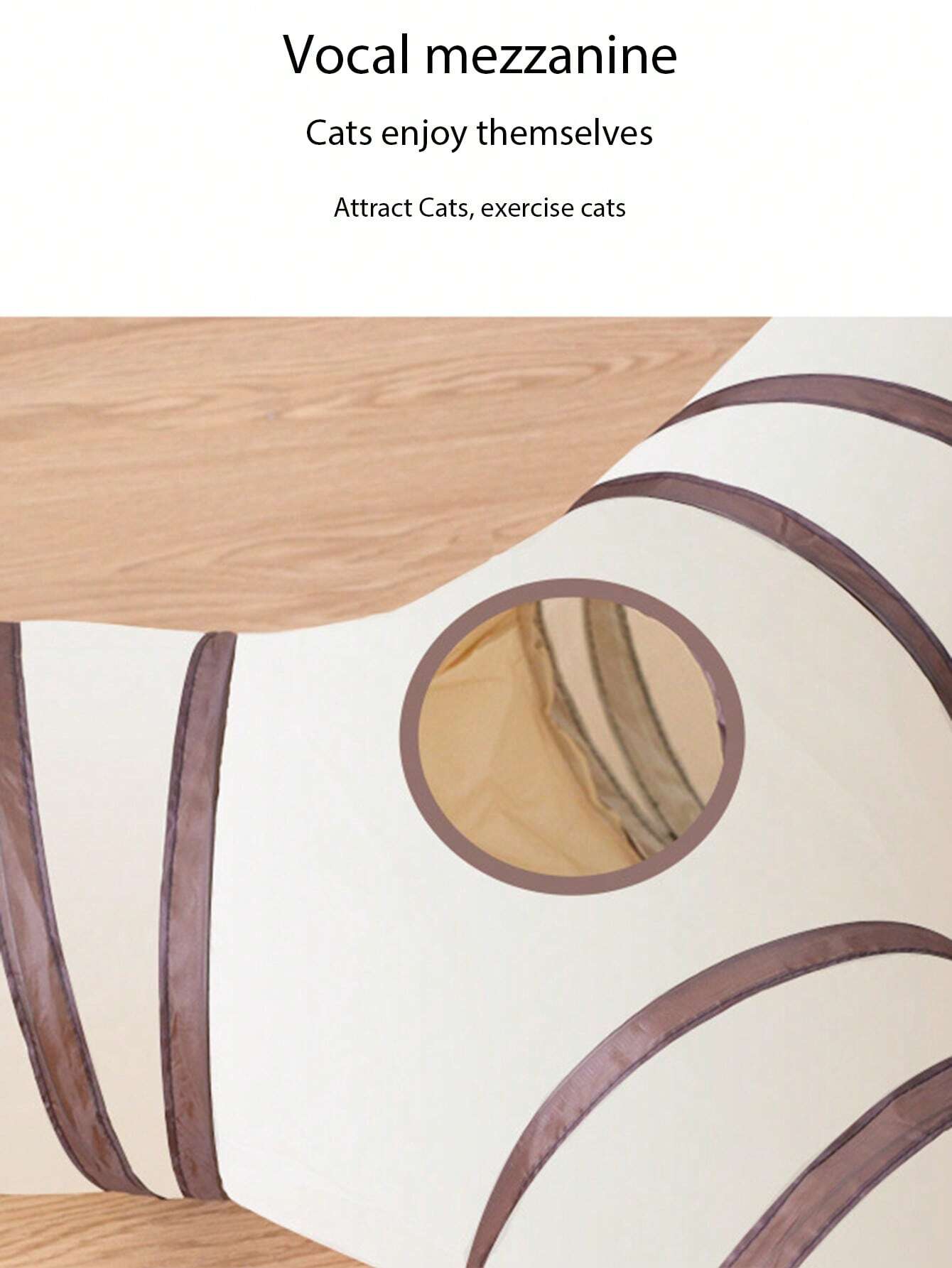 Foldable Cat Tunnel Toy | Detachable Interactive Play Tunnel & Cozy Cat Bed