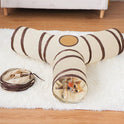 Foldable Cat Tunnel Toy | Detachable Interactive Play Tunnel & Cozy Cat Bed