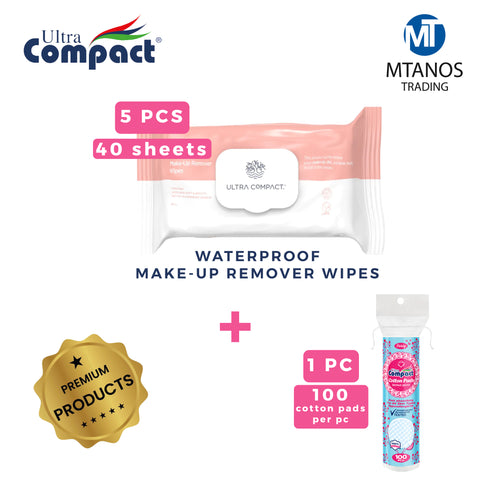 ULTRA COMPACT Make-up remover 40 sheets offer