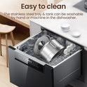 ROJECO 2L Stainless Steel Pet Water Fountain | Quiet & Filtered