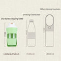 Portable Pet Water Bottle with Food Container | Travel Dog & Cat Bottle