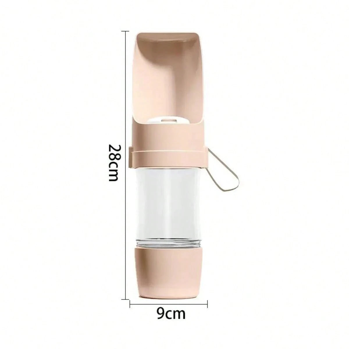 Portable Pet Water Bottle with Food Container | Travel Dog & Cat Bottle